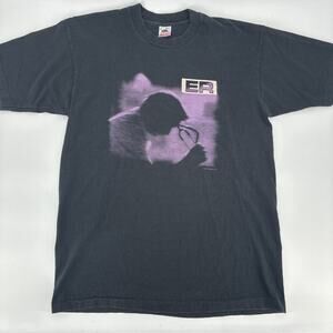 Vintage ER TV Show T Shirt Mens Large Black Television NBC Warner Bros 1995